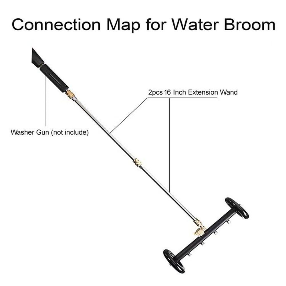 2-in-1 16" Dual-Function Undercarriage Pressure Washer Cleaner, Surface Clean...