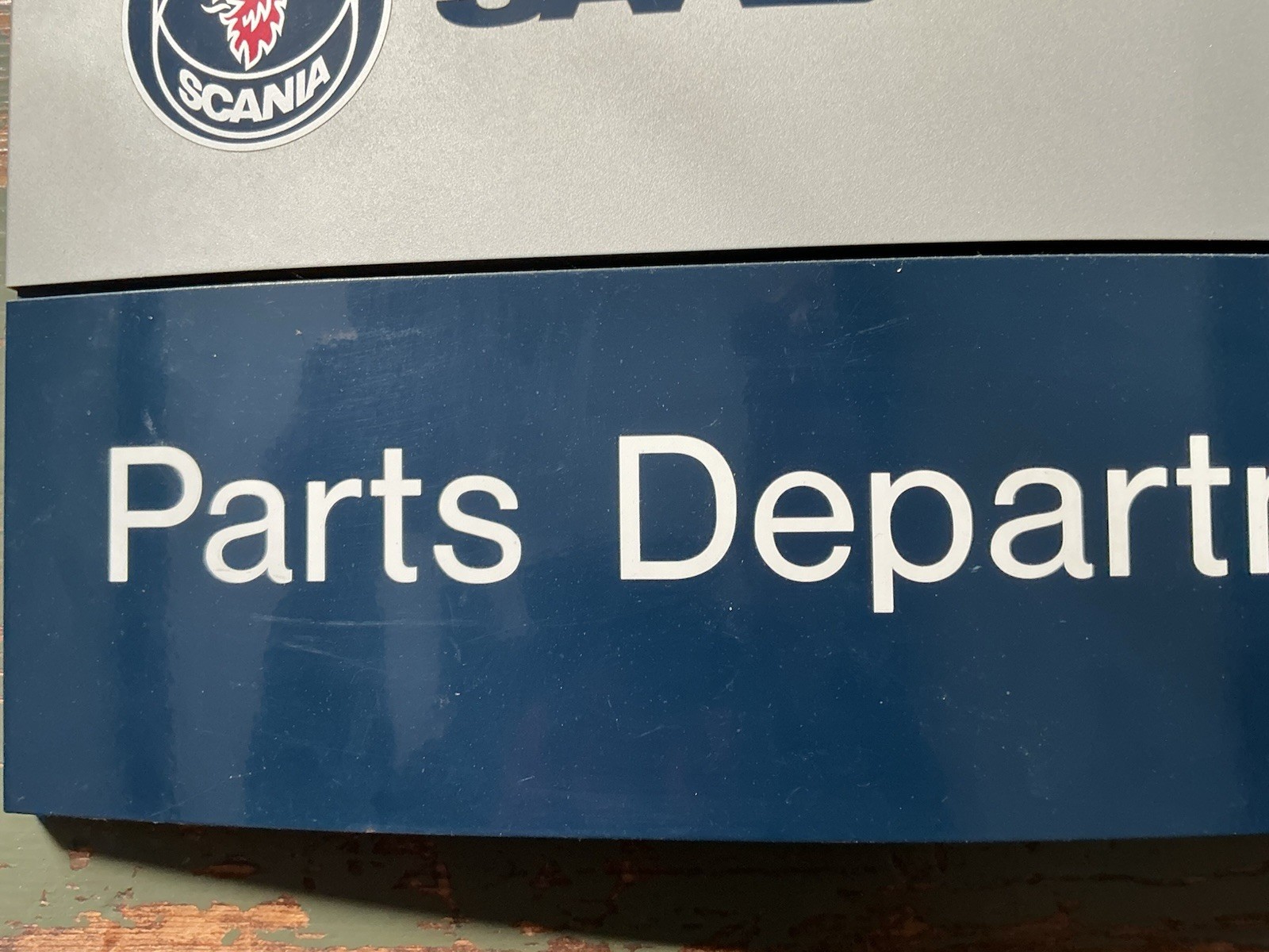 ORIGINAL GENUINE SAAB DEALER PARTS SIGN OLD STYLE LOGO