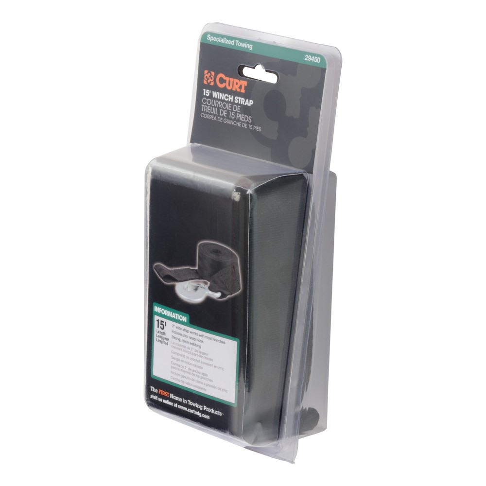 15' Winch Strap with Snap Hook (1,100 lbs.)