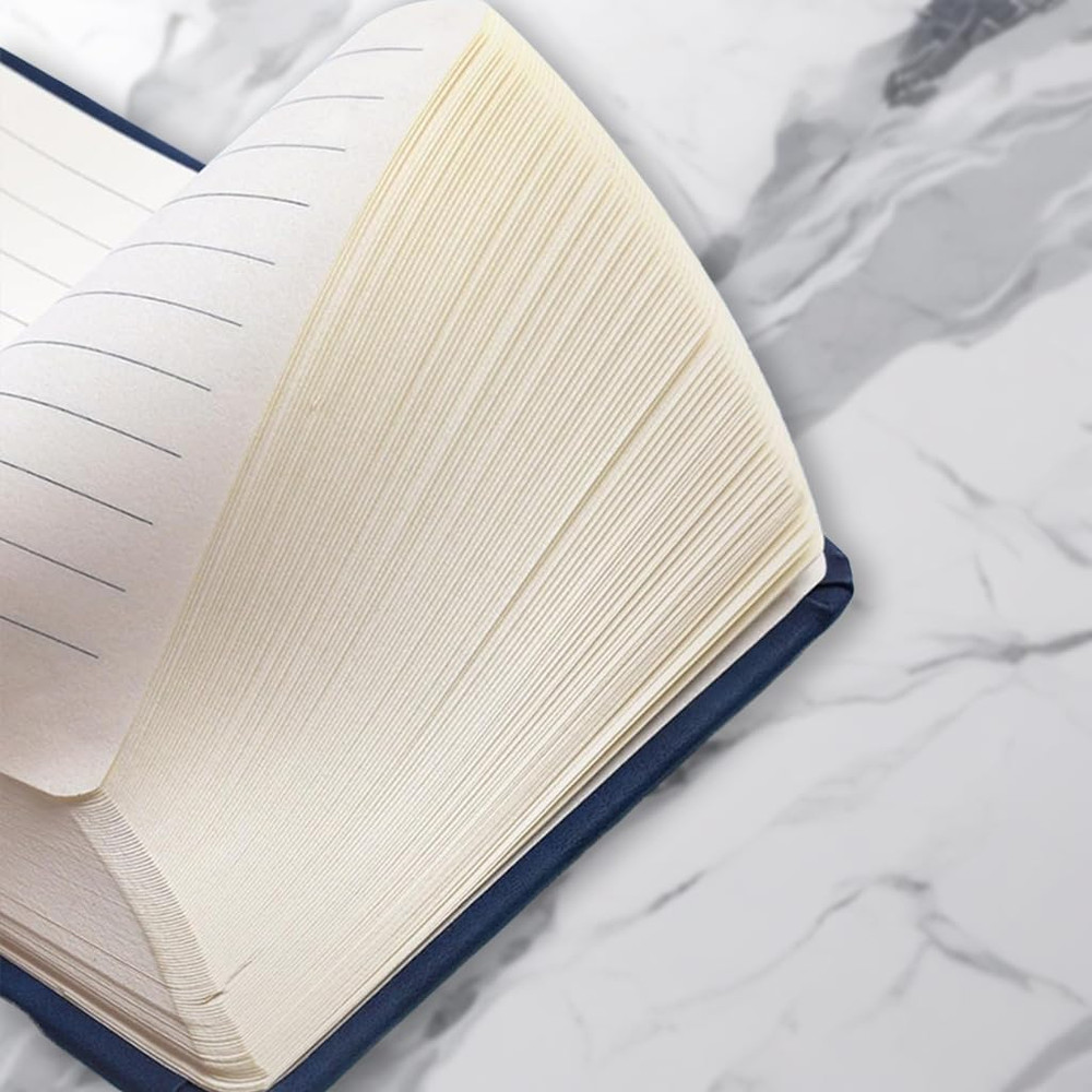 2 Pack Small Pocket Notebook,Journal Hardcover Notepad with Thick Lined Paper, 2