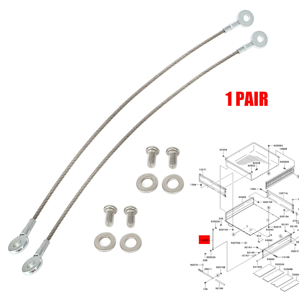 For Kawasaki Pair Tailgate Cable Hook ASSY Teryx Mule 4010 3010 Trans 53045-0004
