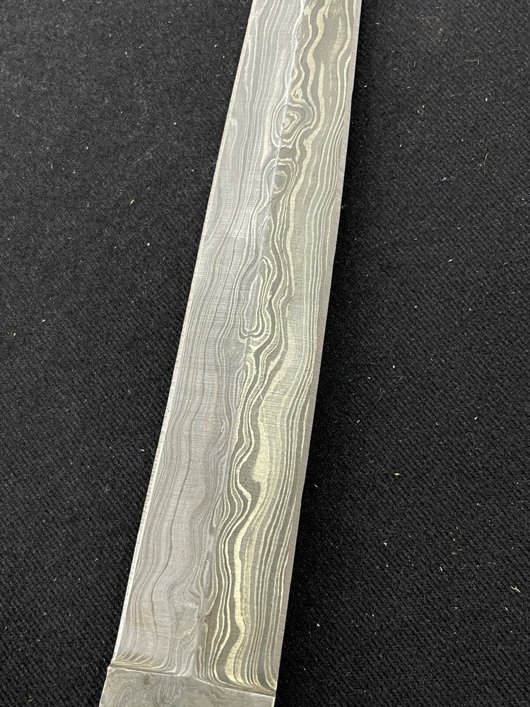 Custom Damascus Blade Dagger Knife with Sheath 9 1/4" Blade