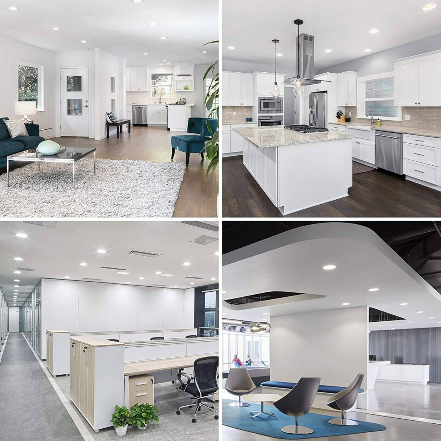 3CCT Selectable 3000K/4000K/5000K 12 Watts Ultra-Thin Recessed LED Ceiling Light