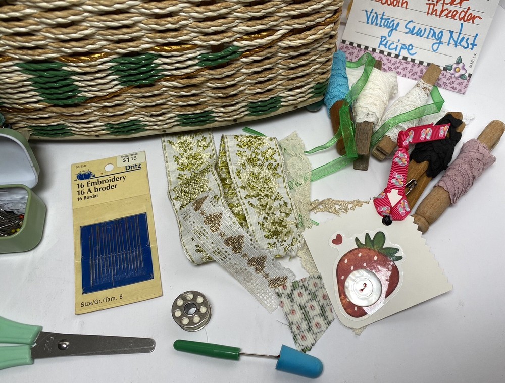 Sewing Basket Notions Keepsake Kit 200