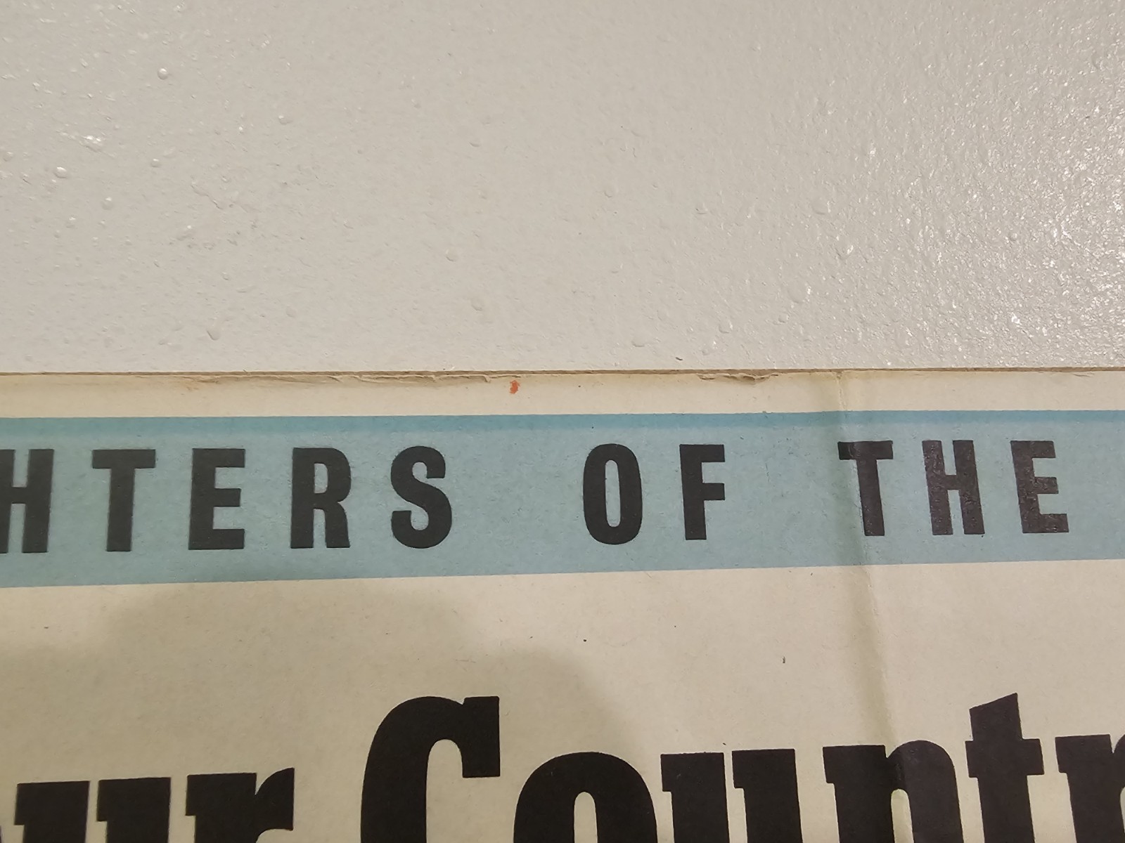 Original Vintage WWII British Propaganda Poster 15"x20” Fighters Of The Allies