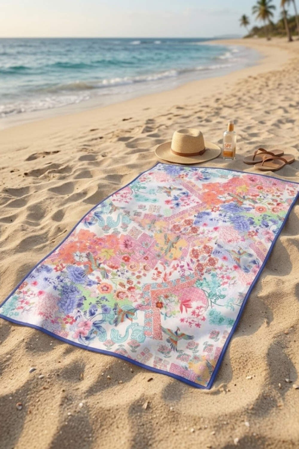 Johnny Was Paula Pauline Large Beach Towel M01625-M