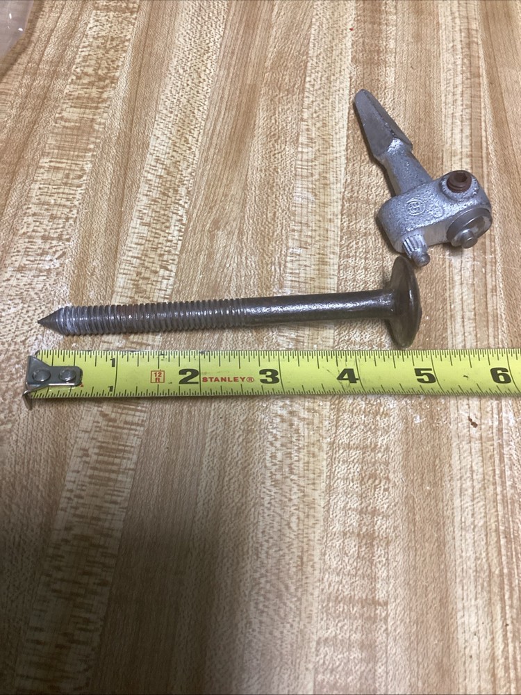 Antique Pool Table Bolt & Adjustable Fork Brace Bit