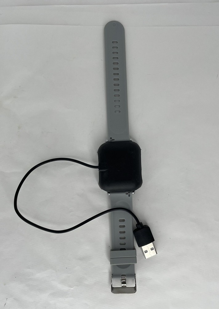 Open Box Smart Watch Grey Band For iOS & Android