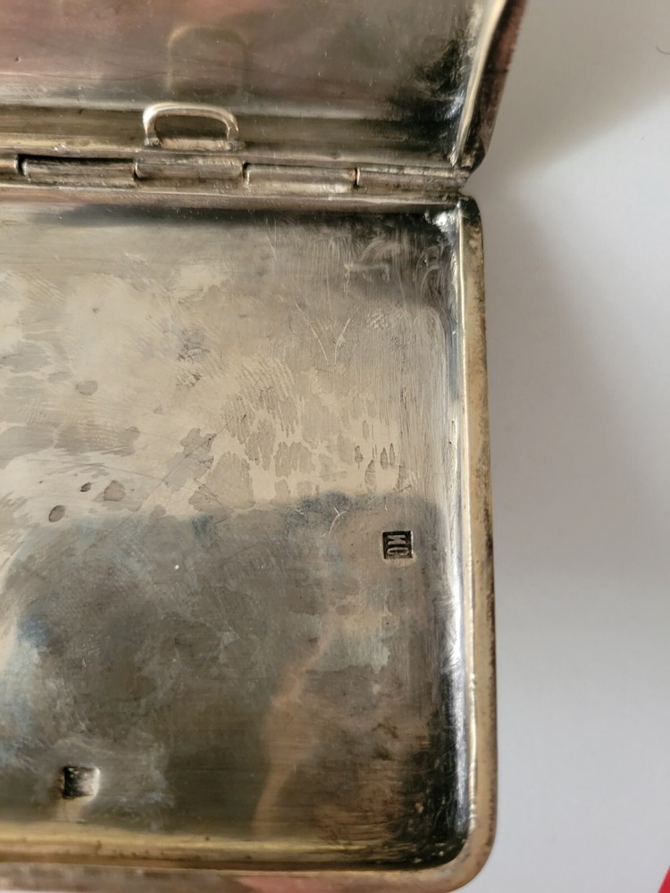Imperial Russian Enameled 84 Silver Cigarette Case