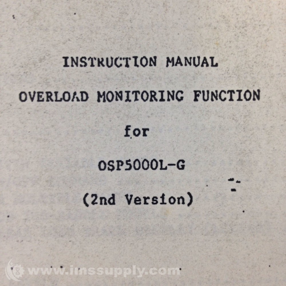 Okuma OSP5000L-G Instruction Manual USIP