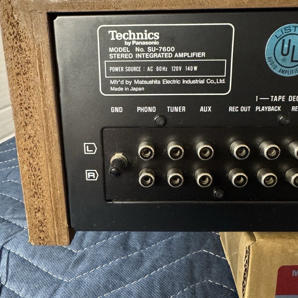 TECHNICS SU-7600 VINTAGE INTEGRATED AMPLIFIER - SERVICED - CLEANED - TESTED