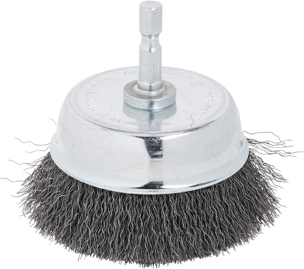 Versatile Fine Grit Wire Cup Brush - Removes Scale, Rust & Paint Efficiently