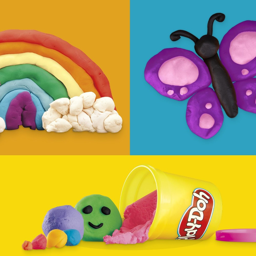 Play Doh Modeling Compound 10-Pack Case of 10 Count(Pack 1), Multicolor