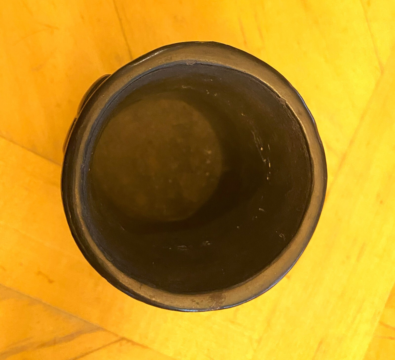 Antique Pueblo Native American Blackware Bowl Signed Rose Gonzalez