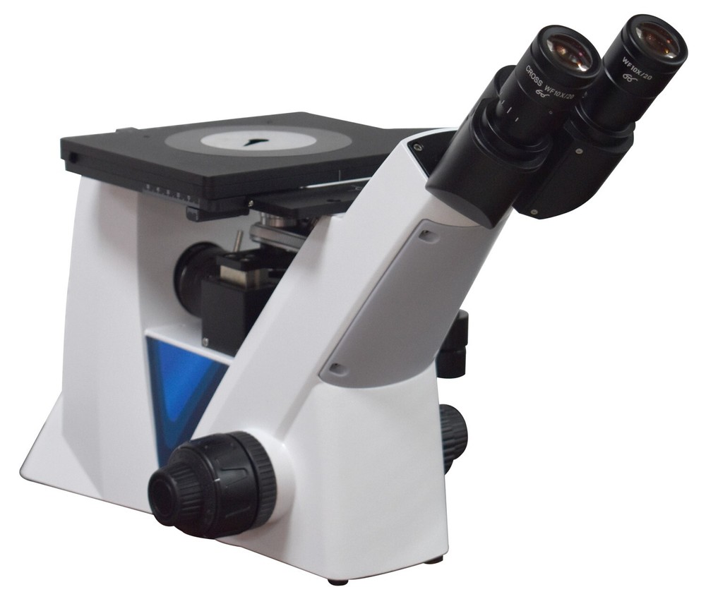 Inverted Metallurgical Material Science Grain Size Microscope w 4K camera & LCD