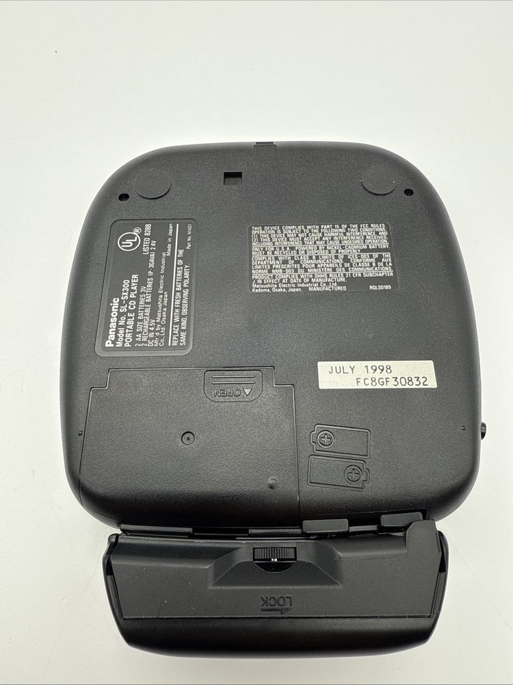 Panasonic Portable CD Player SL-SX300 Silver Bundle - Working