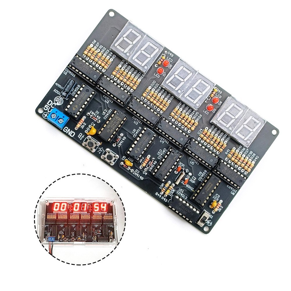 Electronic Clock Kit Teaching Clock Kit PCB Board Accurate Timekeeping