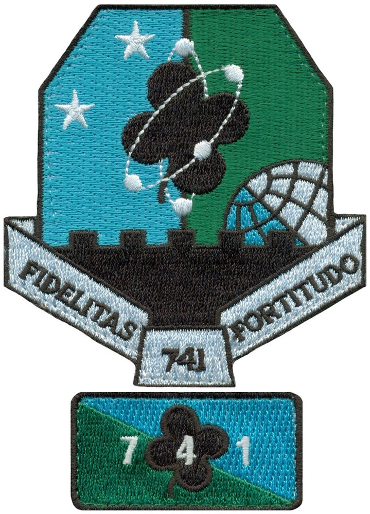 USAF 741st MISSILE SQUADRON – HERITAGE + POCKET TAB  PATCH