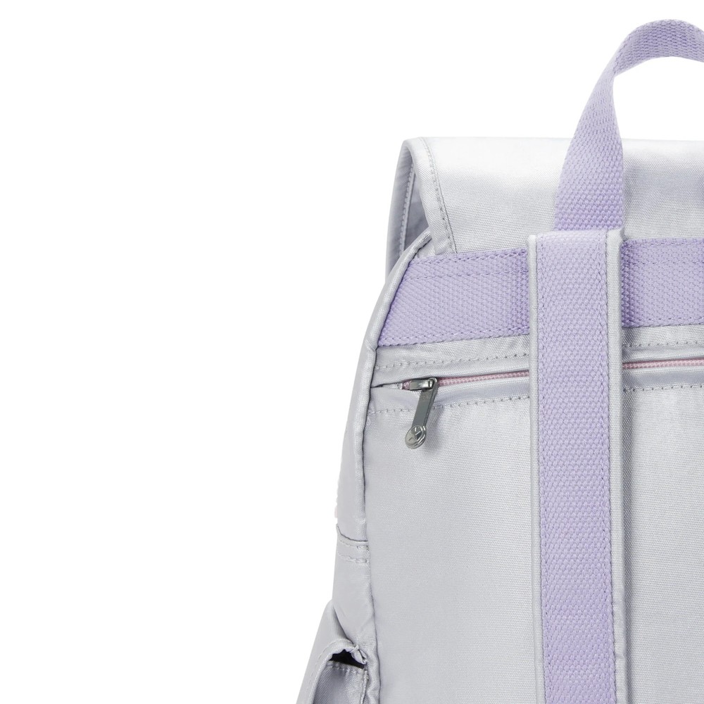 Kipling City Pack Medium Metallic Backpack Water Resistant Adjustable