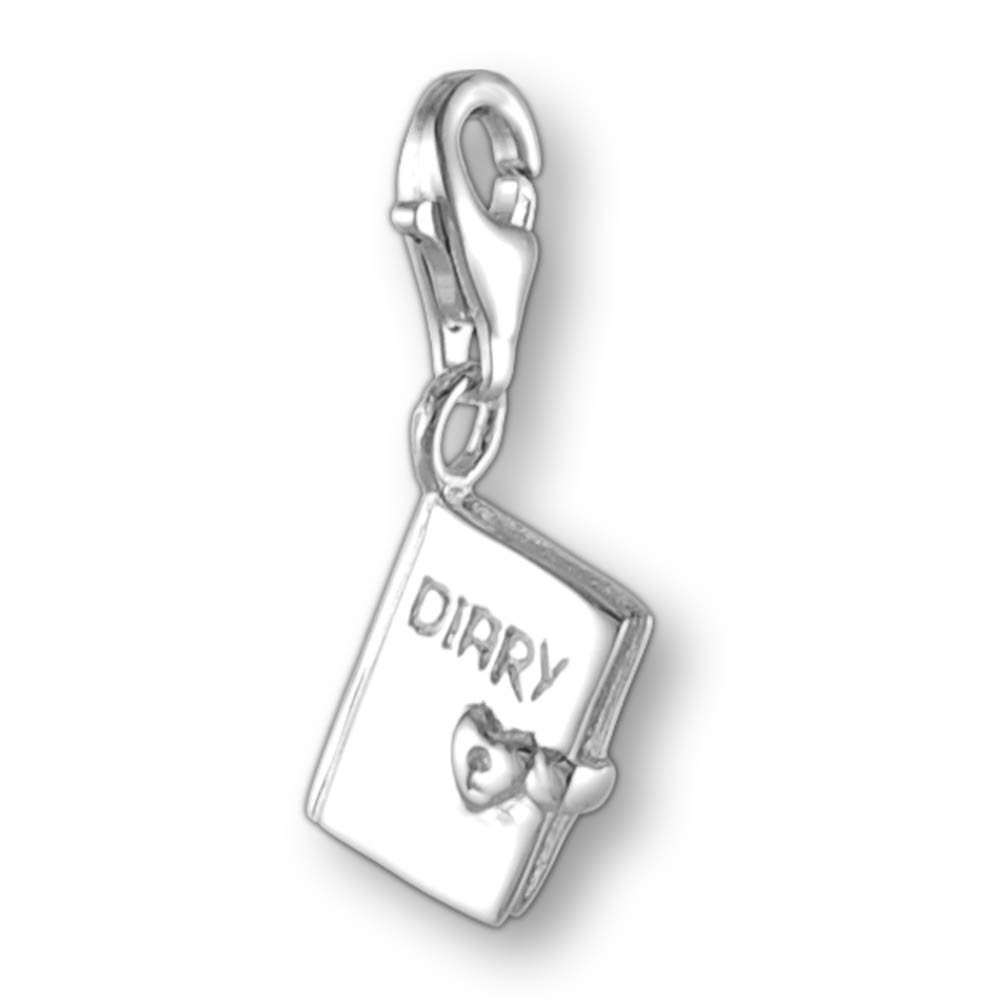 Melina charm pendant diary silver 925