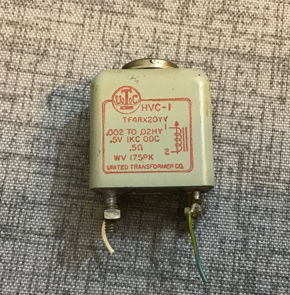 Vintage UTC HVC-1 variable inductor transformer