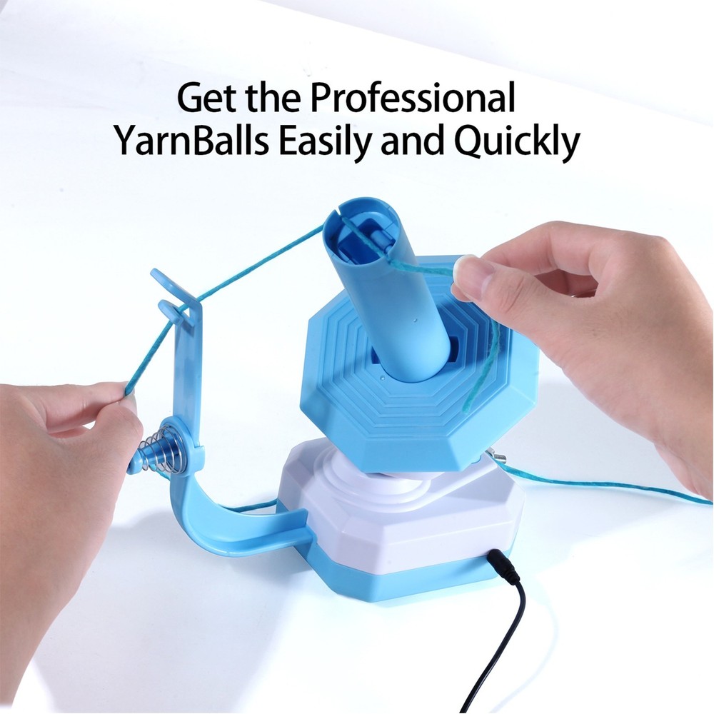 Electric YarnBall Winder USB Automatic Thread Bobbin Winder for Knitting Crochet