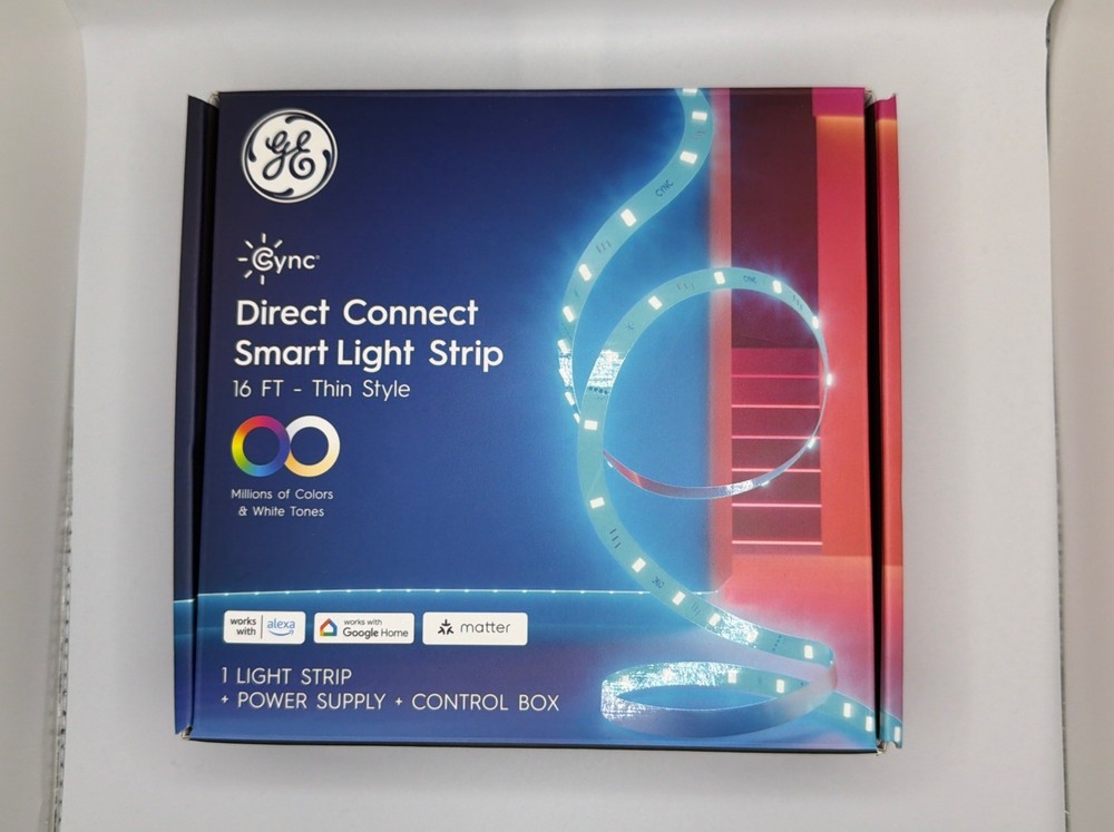 GE Cync Direct Connect Smart Light Strip 16 Ft - Thin Style