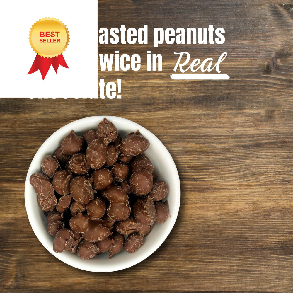 Double Dipped Peanuts Milk Chocolate Covered (1 Pound) Full Size