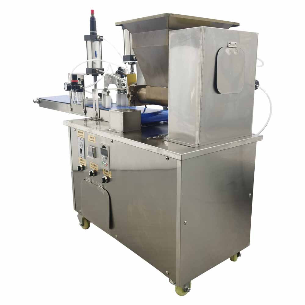 110V Automatic Dough Divider Cutter Roller Pizza Pastry Sheeter Press Machine