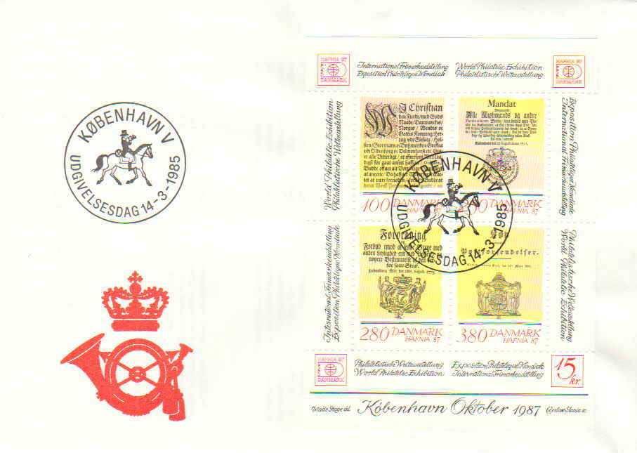 Denmark Scott 772 Unaddressed.