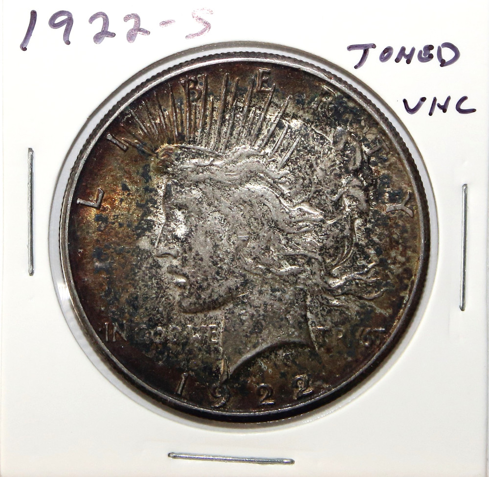 1922 S US Peace Silver Dollar $1 Unc Uncirculated