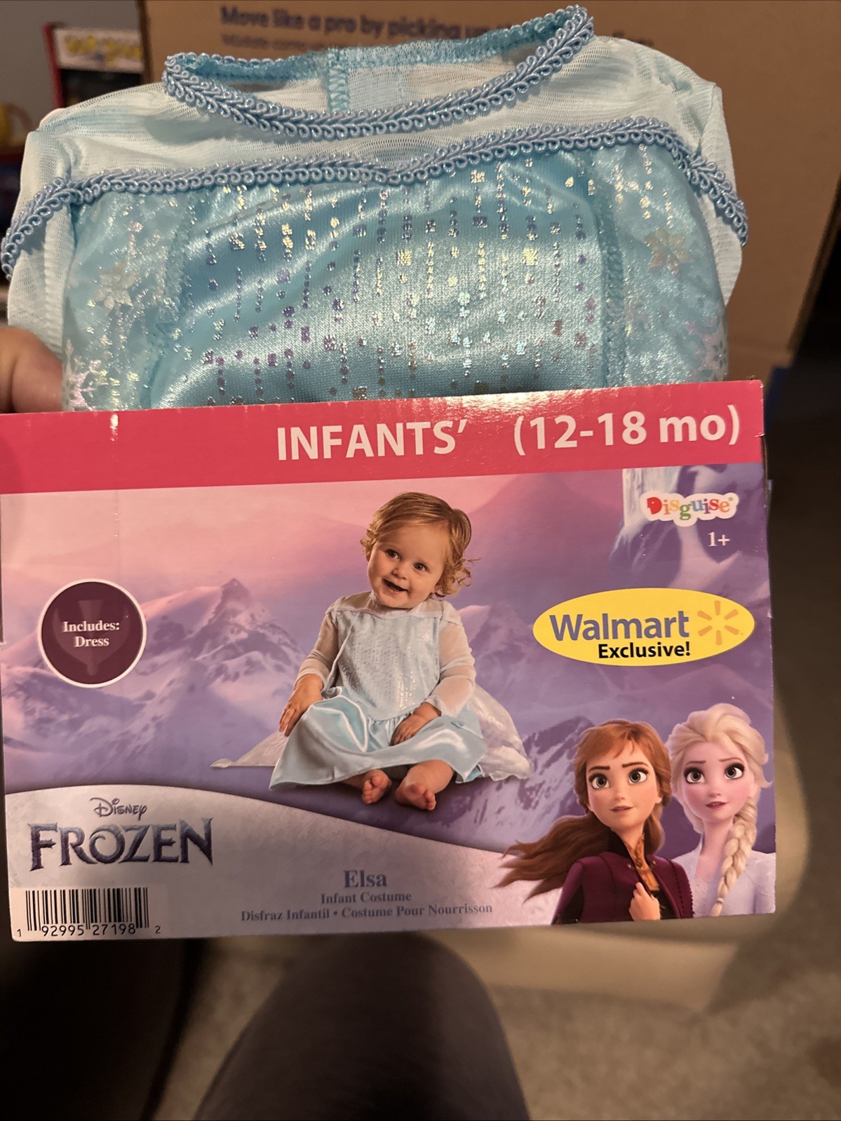 Infant Halloween Costume Disney Frozen Elsa 12-18 Months New