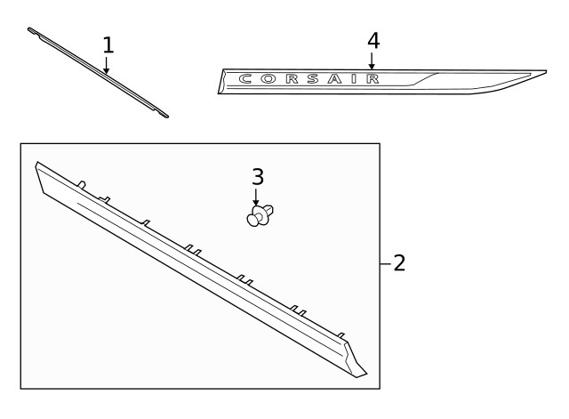 Genuine Ford Name Plate LJ7Z-16228-E