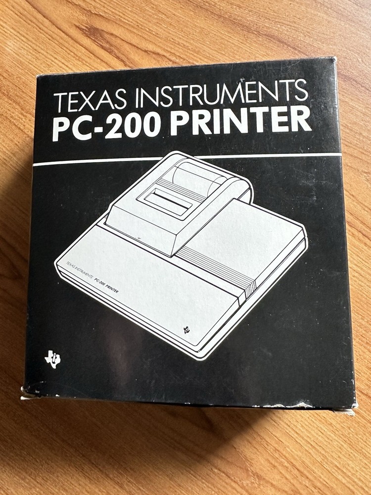 Texas Instruments PC-200 Thermal Printer Circa 1985 NIB