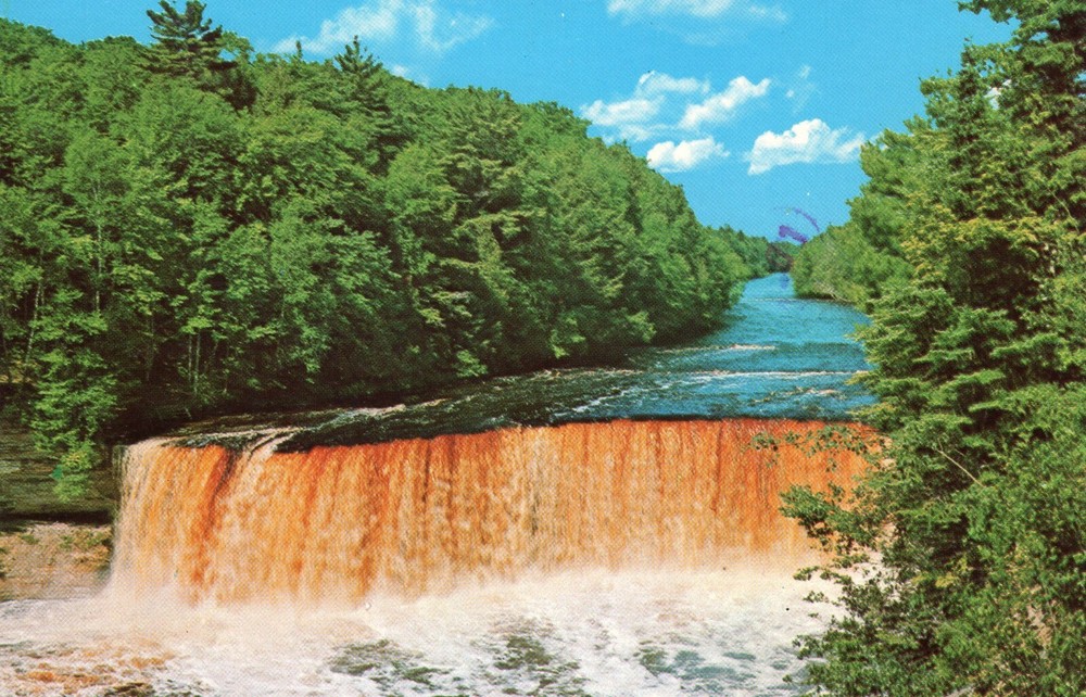 UPPER TAHQUAMENON FALLS IN MICHIGAN'S UPPER PENINSULA,  - PC6792