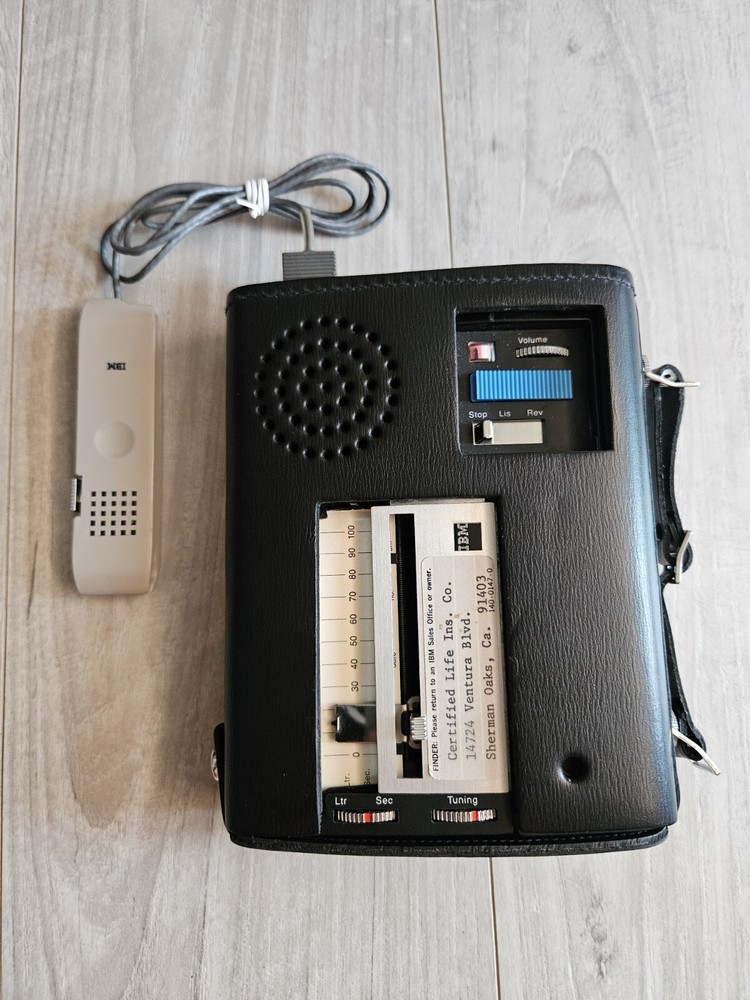 💥IBM Executary 224 Dictating Portable Machine Untested W Original IBM battery