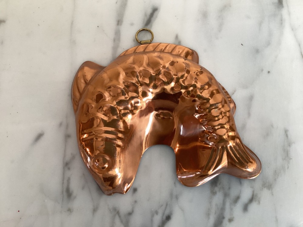 Vintage Copper Mold Fish