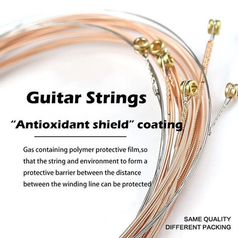 4 Sets 6 strings 16052 Phosphor Bronze LIGHT Guitar Strings 12-53