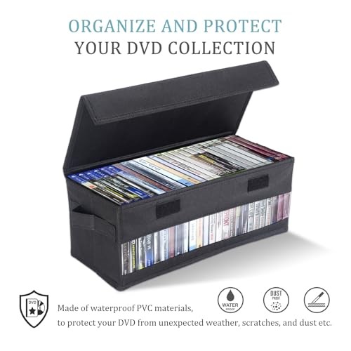 CCidea CD Storage Boxes - Pack of 4 Cases - 14" 4 Pack, With Visual Window