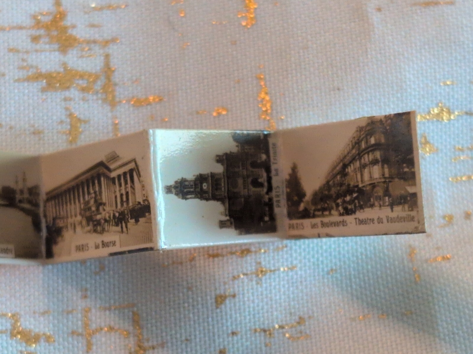 Antique WW 1 Souvenir Miniature Locket Photo Album Black & White Photos Book VTG