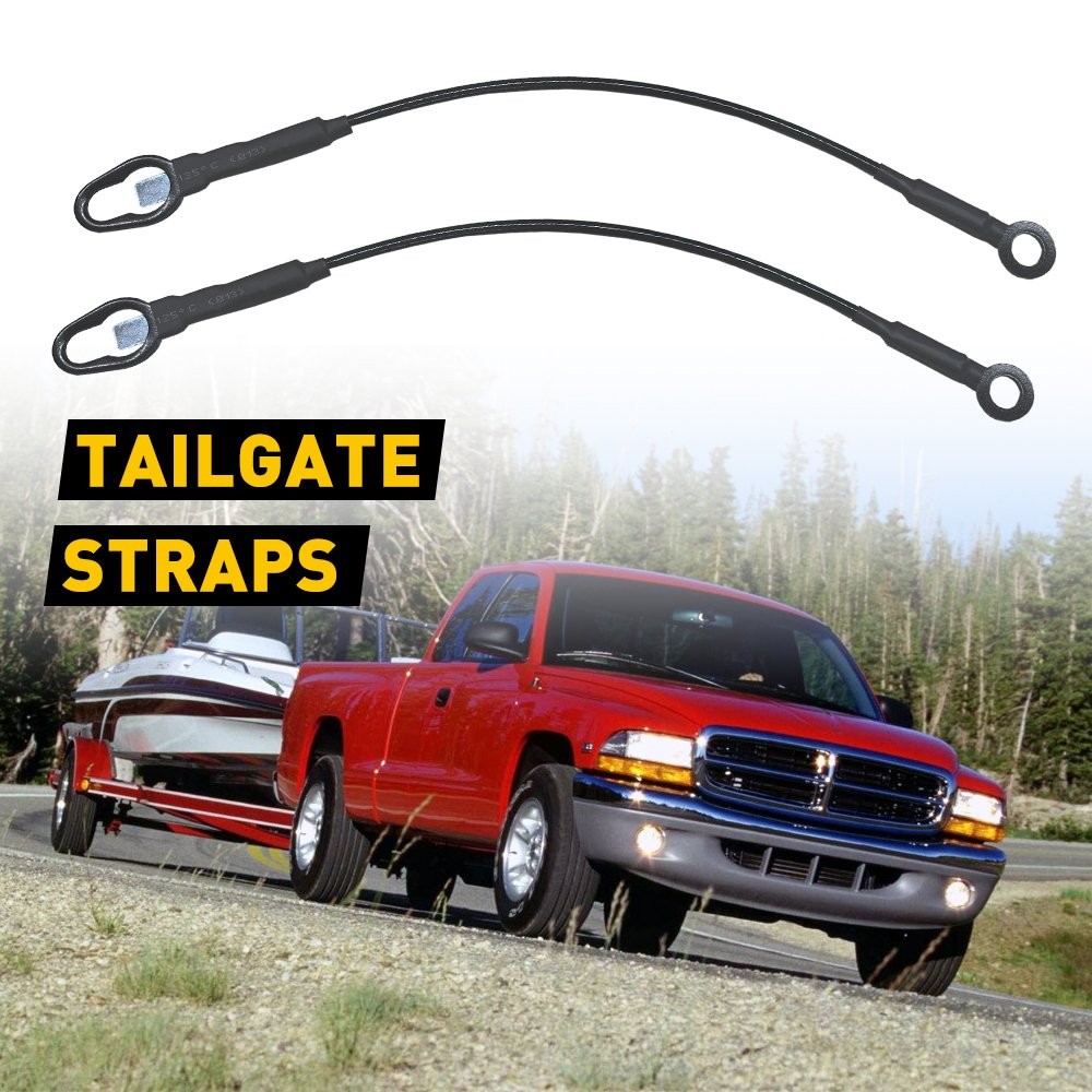 Tailgate for Straps 1987 - 2011 Dodge Dakota Cables Pair Left & Right Side US