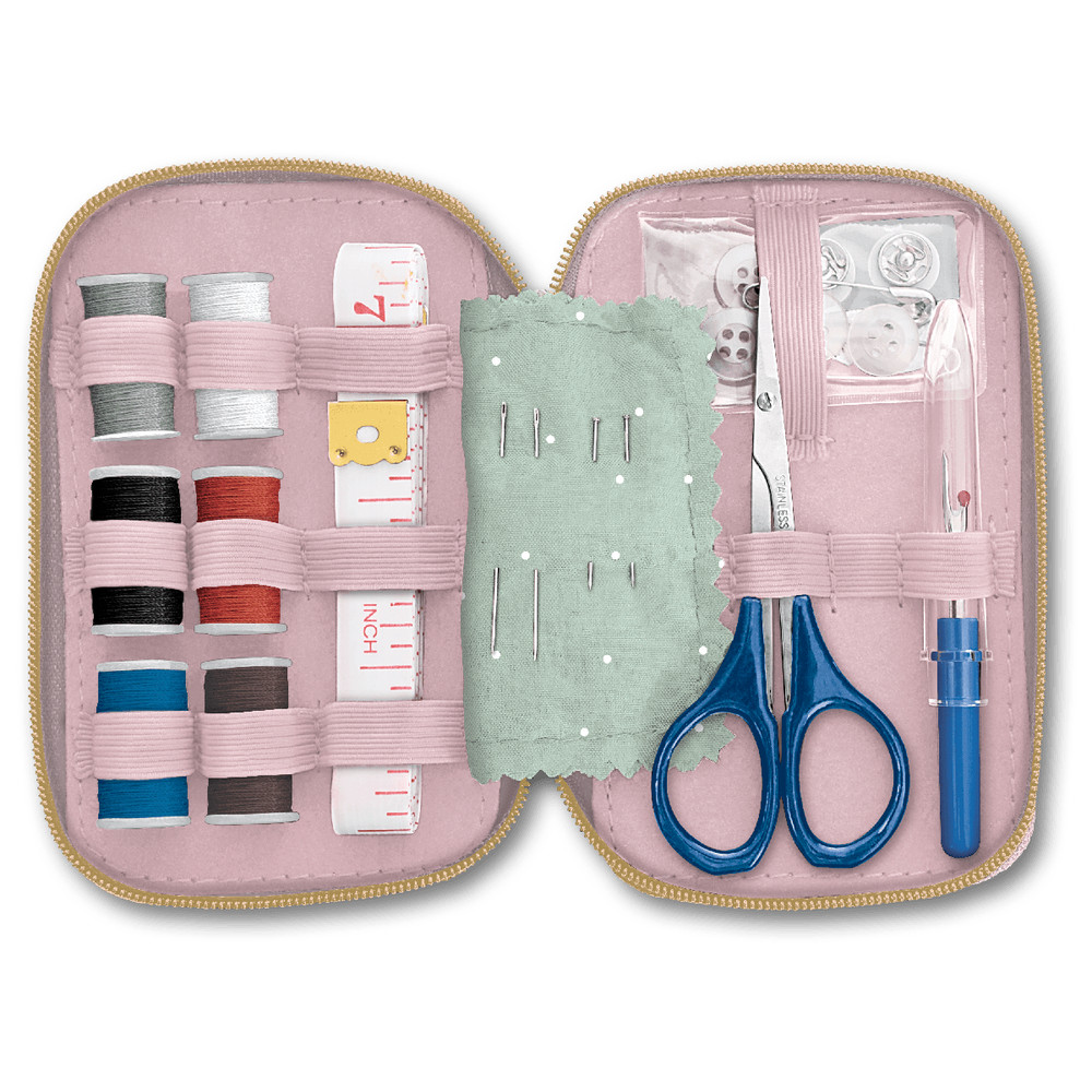 Travel Sewing Kit | Black Patchwork