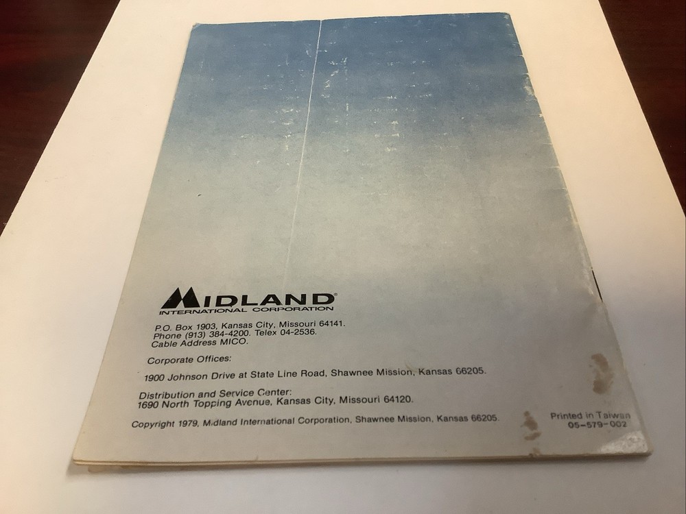 Midland 200M CB Owner’s Manual