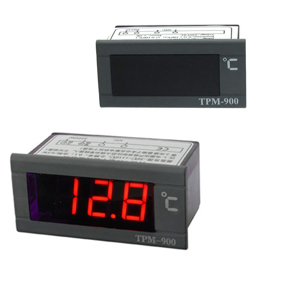 TPM900 Digital Temperature Controller LED Panel Meter with Sensor 220V