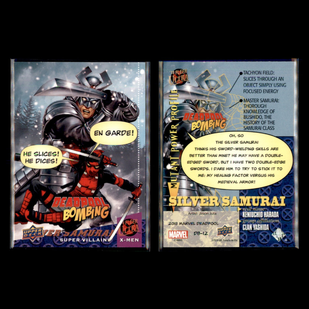 2018 Upper Deck Deadpool Bombing Complete Set 12 Marvel Cards DB1-DB12 Full Set