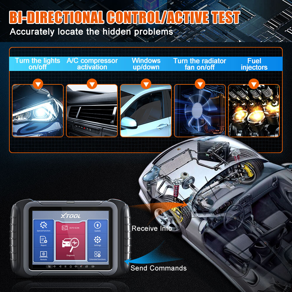 XTOOL D8 Topology Car Bidirectional Diagnostic Scanner Full System Coding Tool