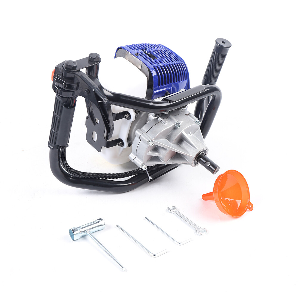 52CC Gas Powered Post Hole Digger 1700W With 4"8" Earth Auger Digging Engine