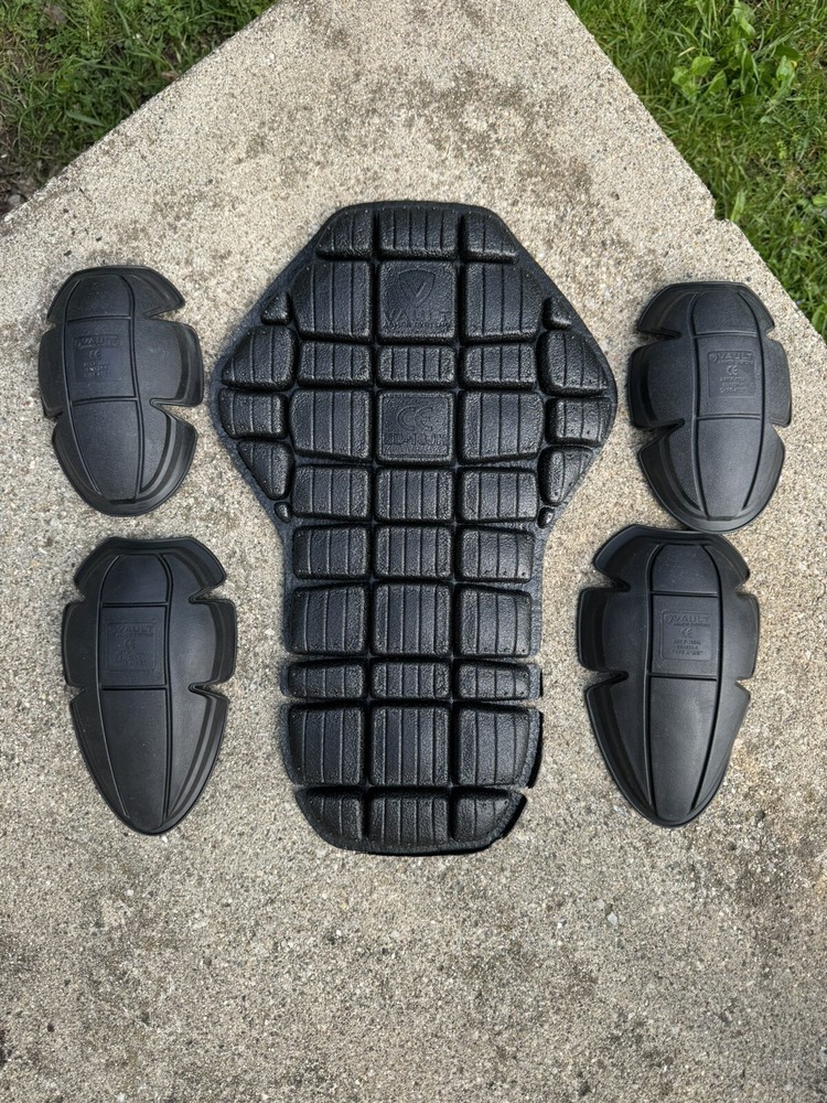 Vault Armor Systems Elbow/Knee Protector Set Motorcycle Bike Pad Black