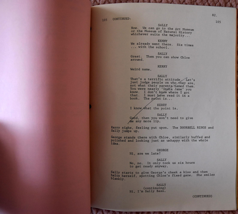 1979 Sex and The Single Parent Original Script Screenplay Final Draft