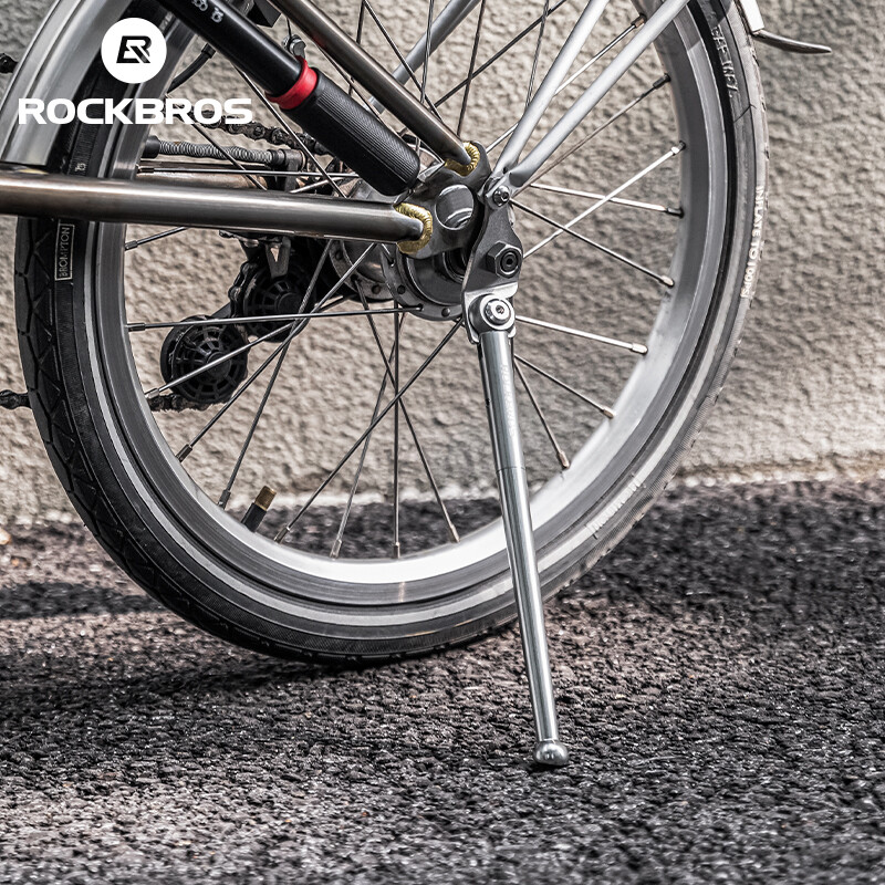 ROCKBROS Foldable Bike Kickstand 16" Bicycle Stable Side Stand Aluminium Alloy